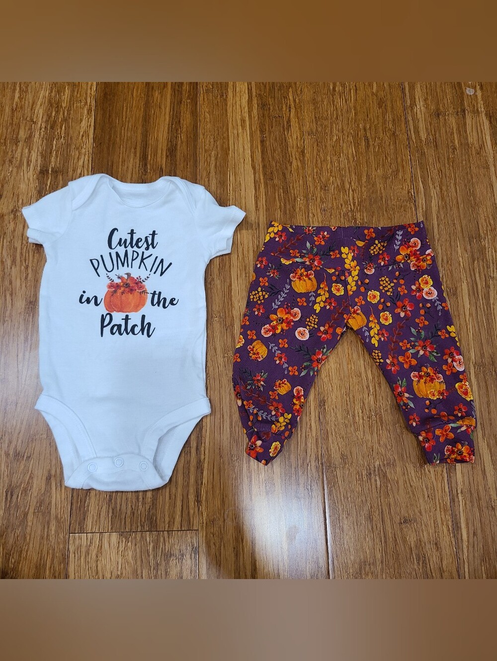 Adorable Baby Girl Fall Outfit 3 Months Cutest Pumpkin Patch Onesie Pants Set
